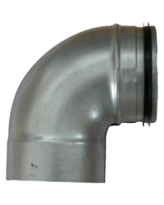 Ventilationsböj kort 125 - 90° muff