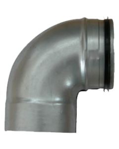 Ventilationsböj kort 100 - 90° muff