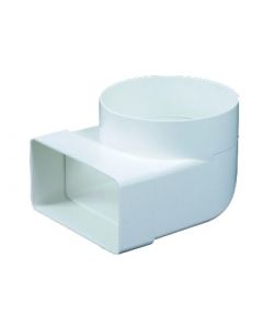 Böj 55 x 110 - rund 100 - 90° plast